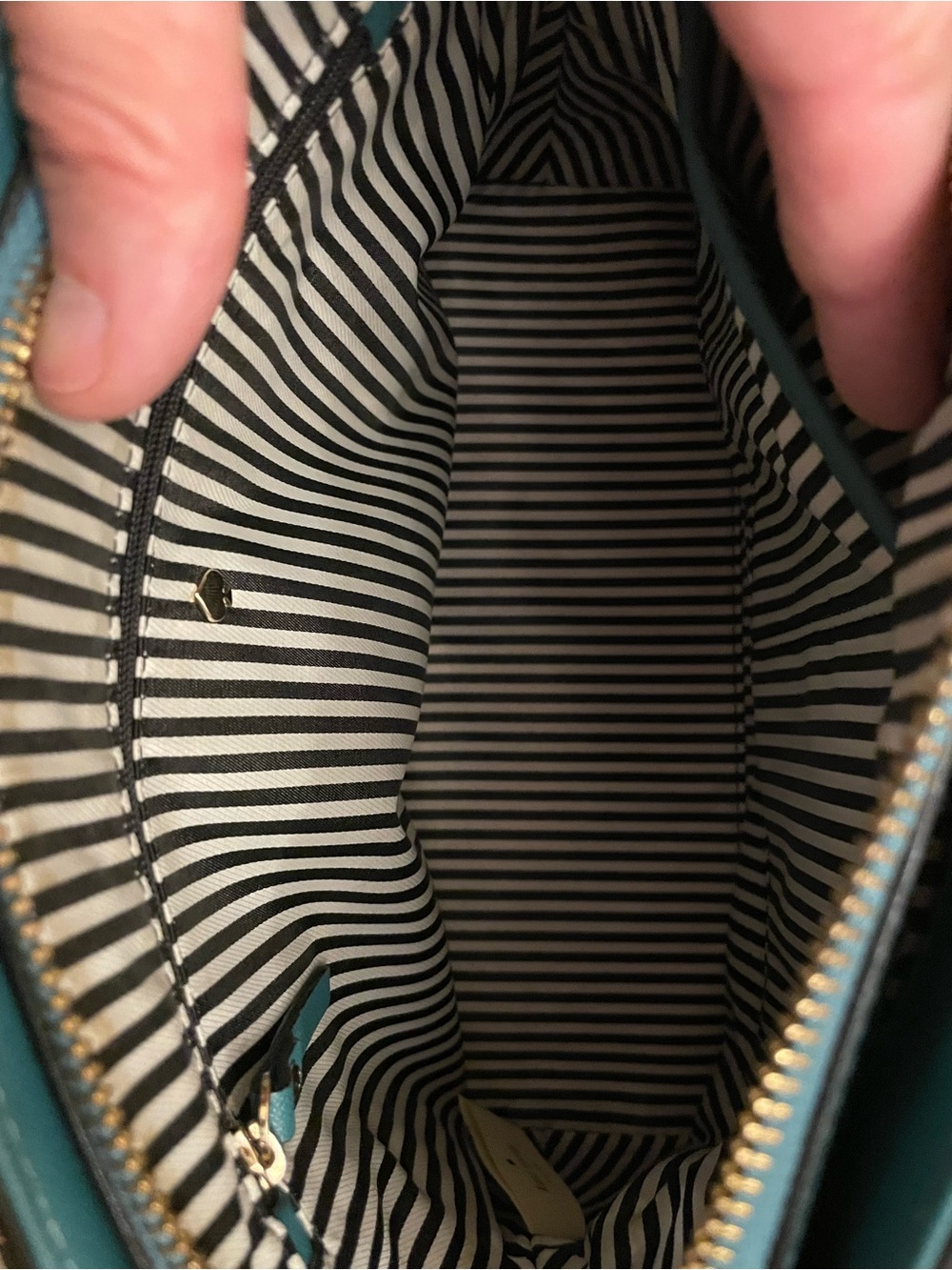 kate spade Teal Dome Satchel with Cherry Charm - Picture 6 of 12